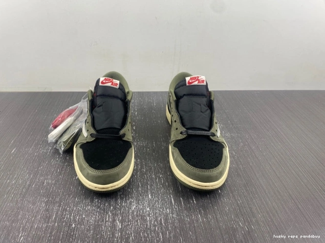 Rep Husky 'BLACK X DM7866-002 SCOTT LOW OG AIR 1 SP OLIVE' TRAVIS JORDAN 0708